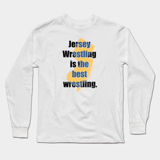 New Jersey Wrestling Long Sleeve T-Shirt by BarlingRob